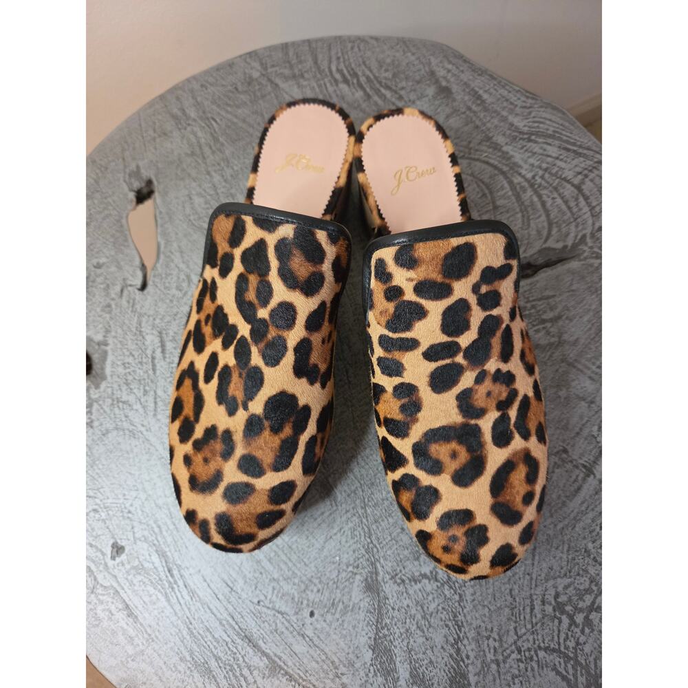 J.Crew Leopard Print Clogs – Size 9.5 | Like New